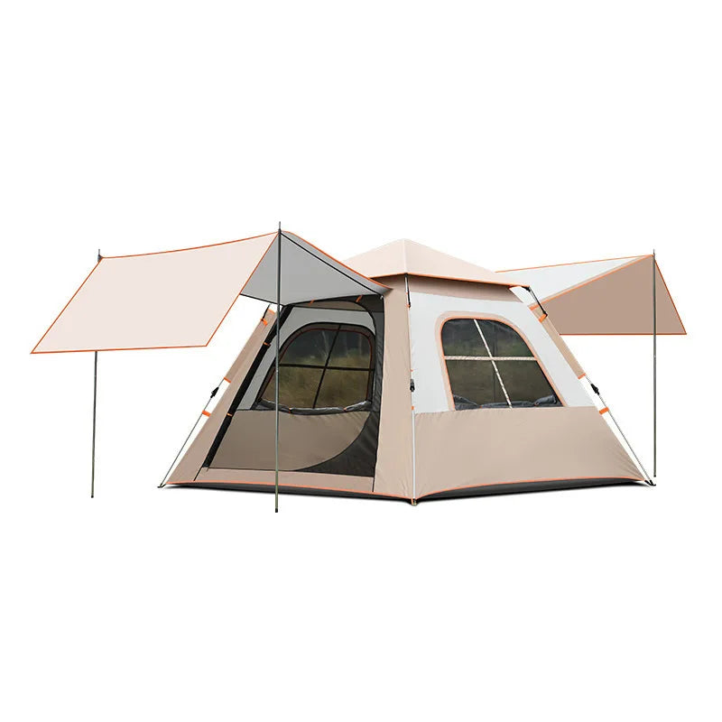 Outdoor Camping Rest Tent Large Space Seven Sided Ventilation Silver-Coated Oxford Cloth Rain Proof Sun Proof Sunshade Shed