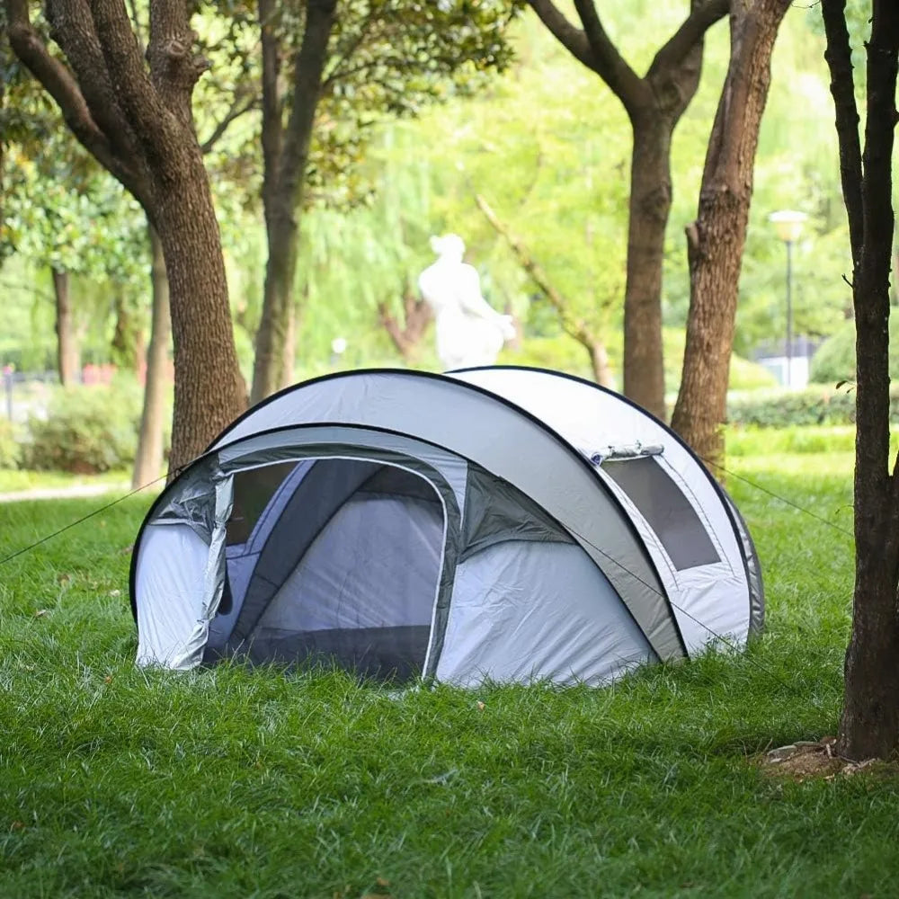 Camping Instant Pop Up Tent, 2/4/6/8/10 Person, Water Resistant Dome, Easy Setup for Camping Hiking and Outdoor, Portable with