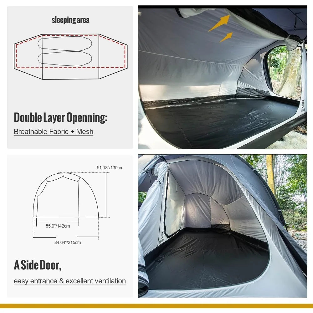 OneTigris COMETA Camping Tent, Detachable Inner Mesh Tent & Portable Carry Bag Included, Easy Setup, Waterproof Windproof Tunnel