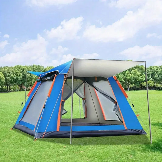 3-4 Person Automatic Camping Tent Hiking Instant Canopy Pop Up Tents Waterproof