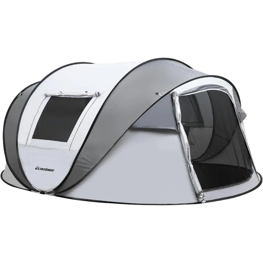 Camping Instant Pop Up Tent, 2/4/6/8/10 Person, Water Resistant Dome, Easy Setup for Camping Hiking and Outdoor, Portable with